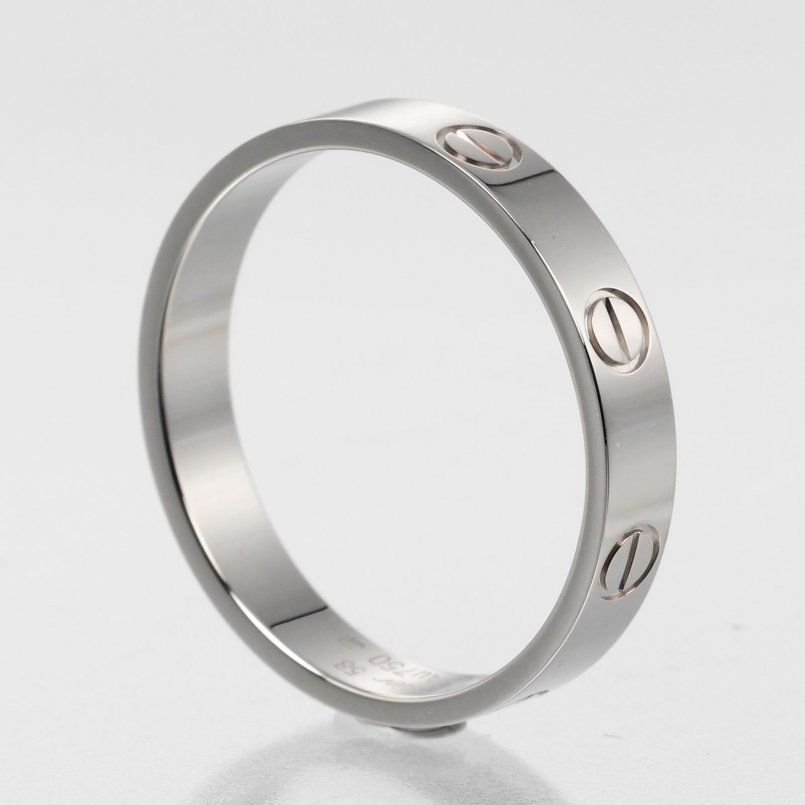 Cartier Mini Love Wedding Ring K18 White Gold