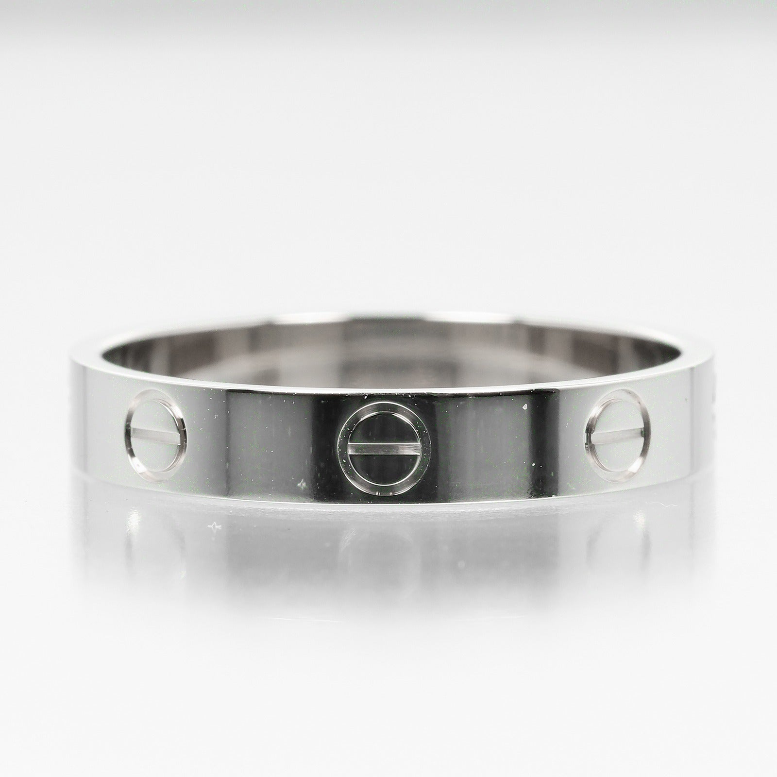 Cartier Mini Love Wedding Ring K18 White Gold