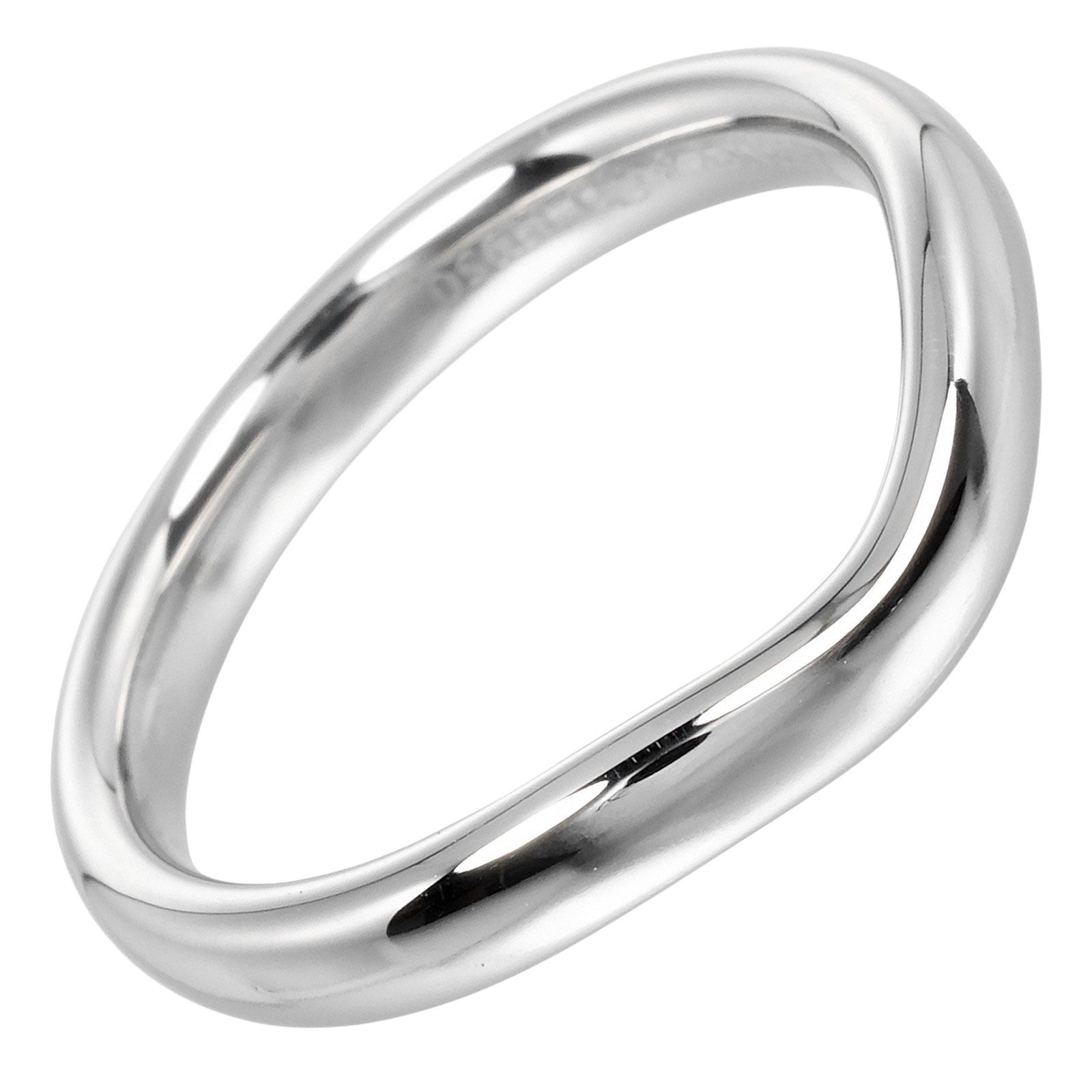 Tiffany & Co Platinum Curved Band Ring