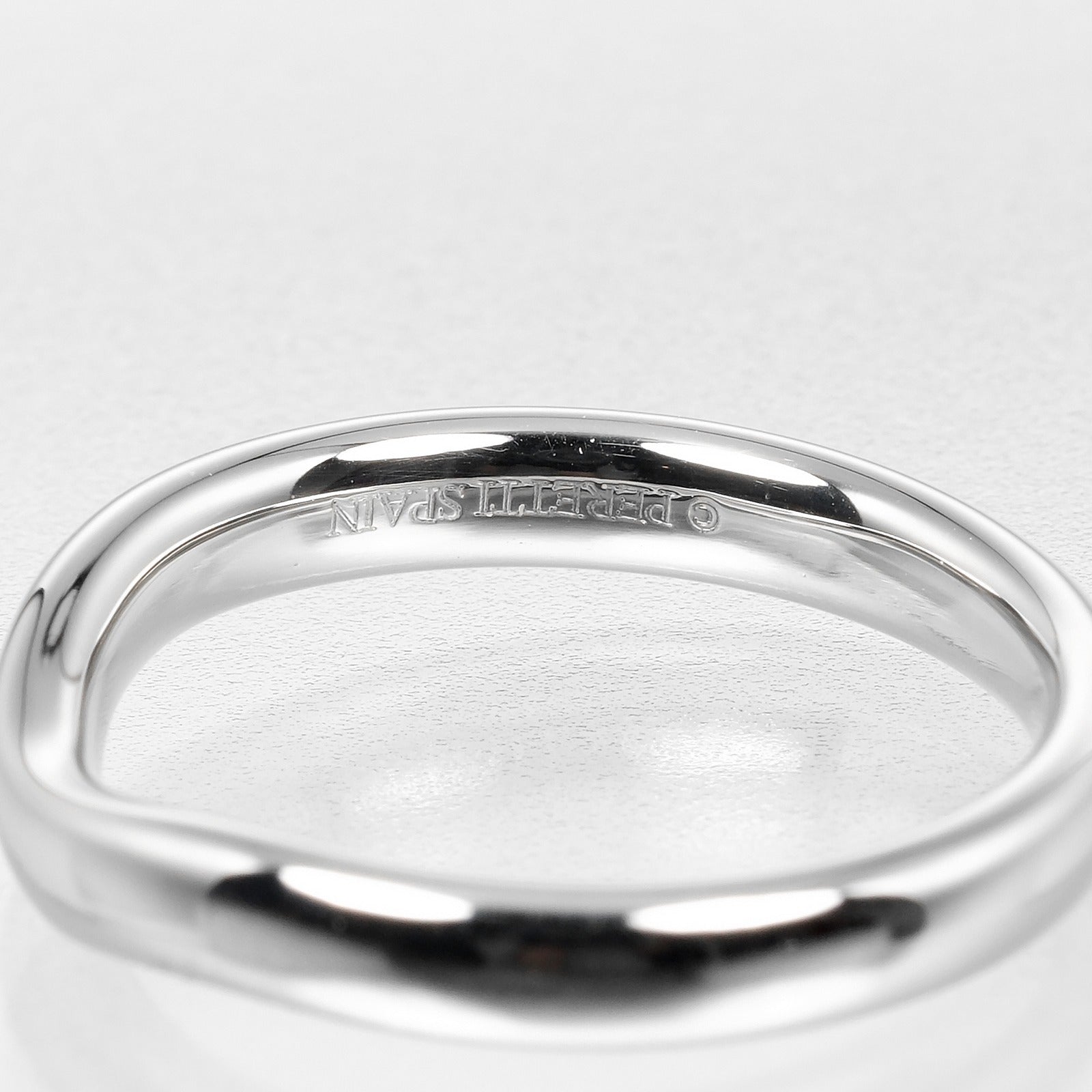 Tiffany & Co Platinum Curved Band Ring