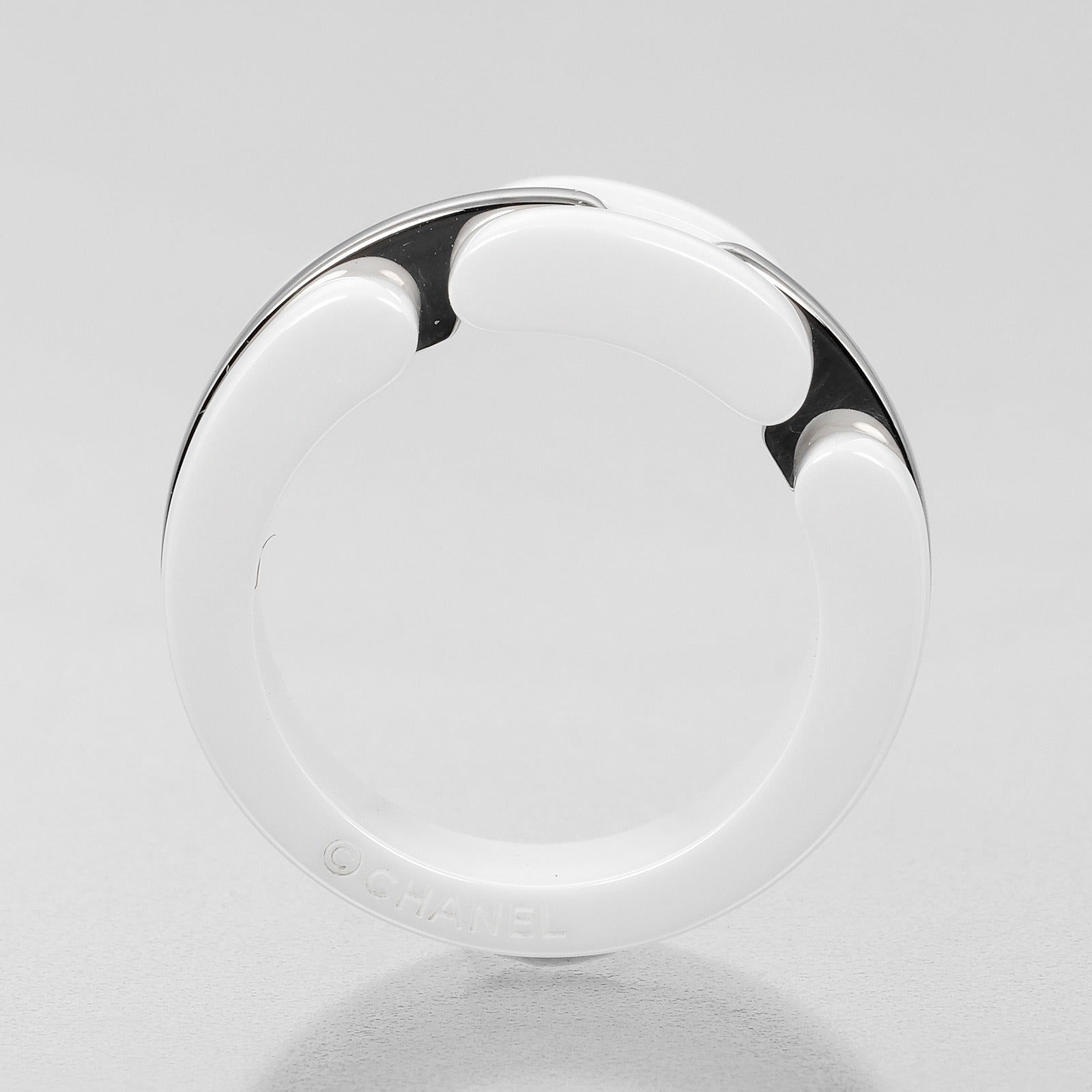 Chanel Ultra Collection White Gold Ceramic Ring