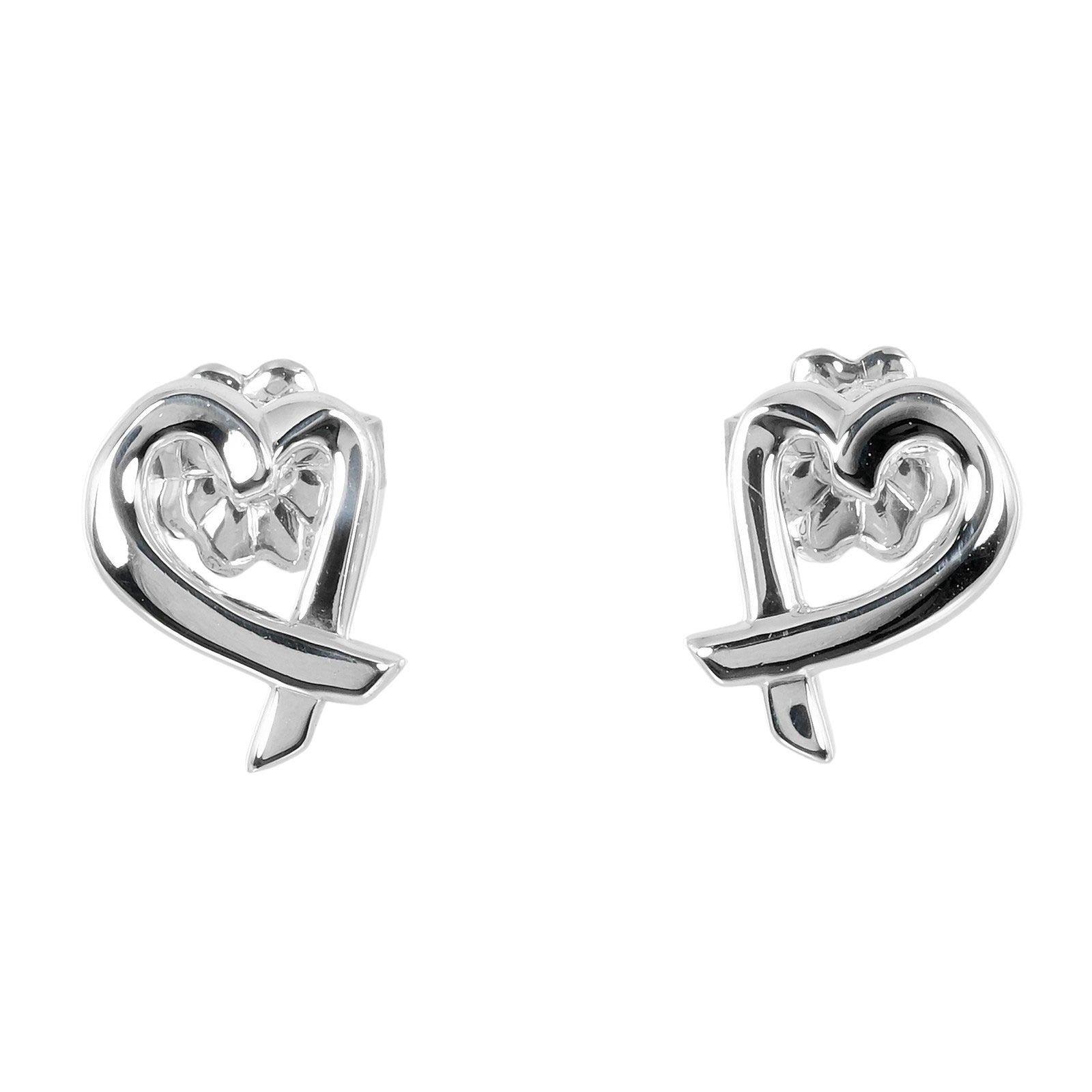 Tiffany & Co Silver Loving Heart Earrings