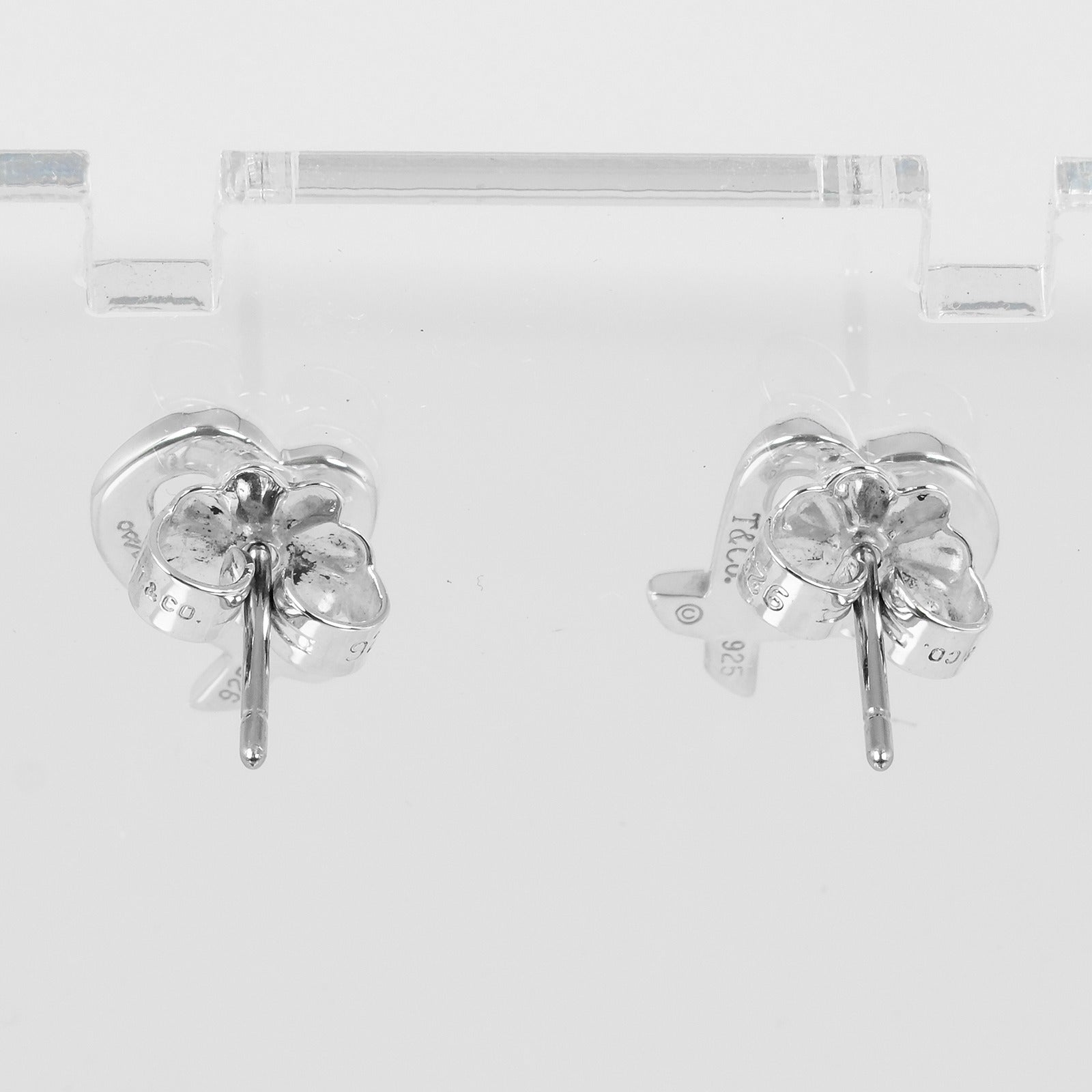 Tiffany & Co Silver Loving Heart Earrings