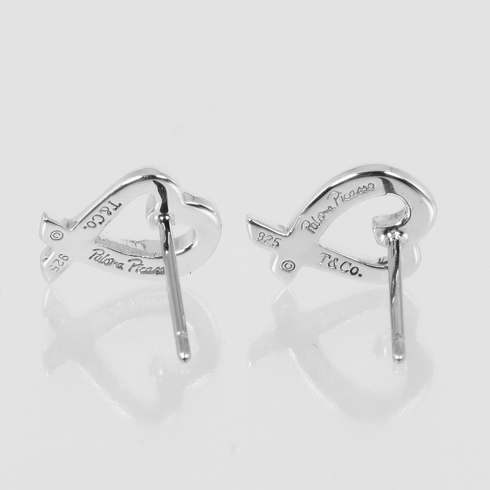 Tiffany & Co Silver Loving Heart Earrings