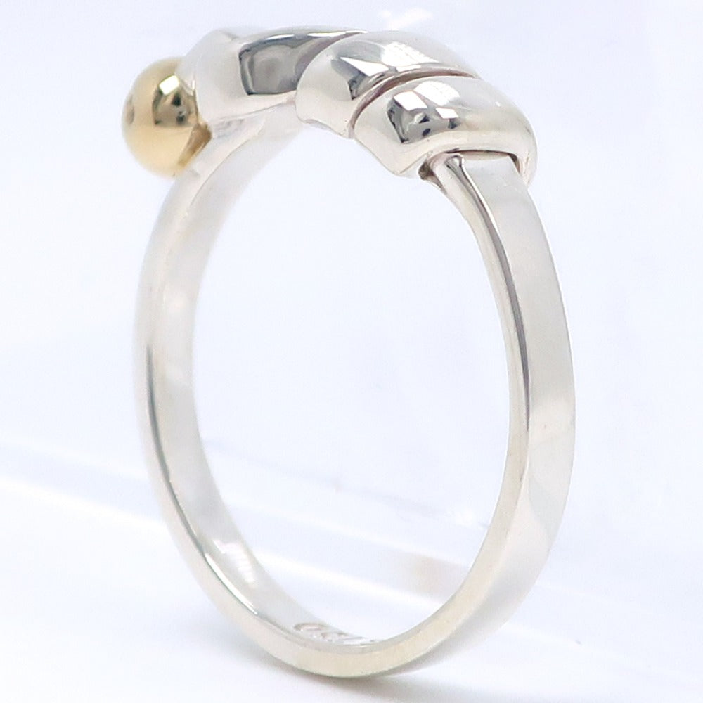 Tiffany & Co Silver 925 K18 Gold Ring 9.5