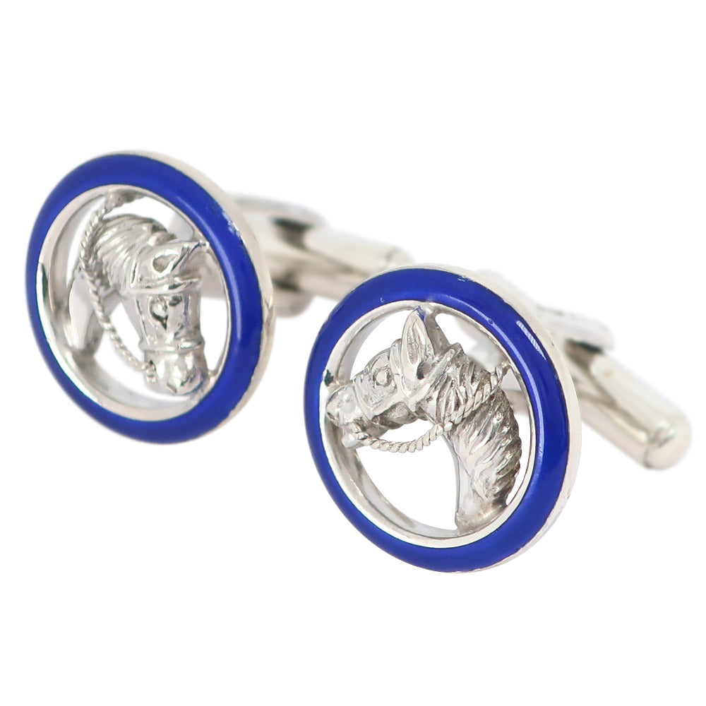 Gucci Silver 925 Enamel Cufflinks