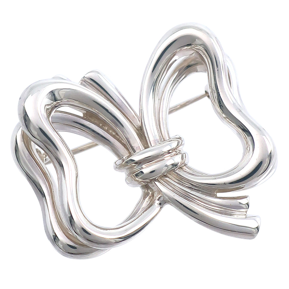 Tiffany Ribbon Brooch Silver 925 Vintage