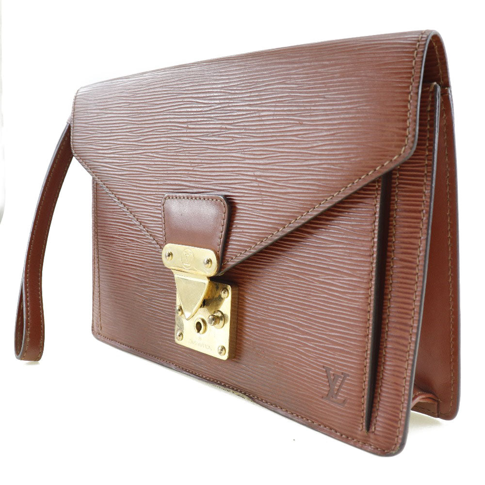 Louis Vuitton Epi Serie Dragonne Leather Clutch Bag in Fair condition