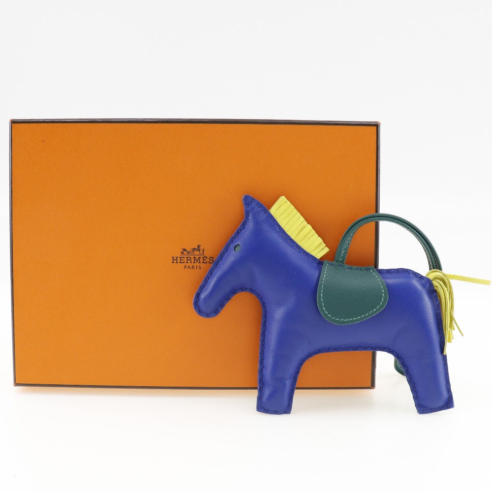 Hermes Rodeo GM Charm Blue Electric