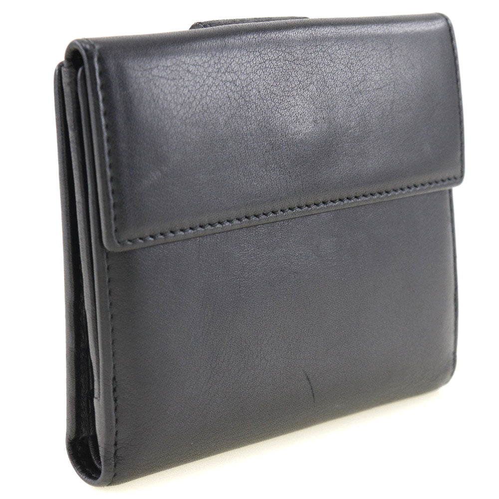 Bvlgari Bifold Wallet Black Leather