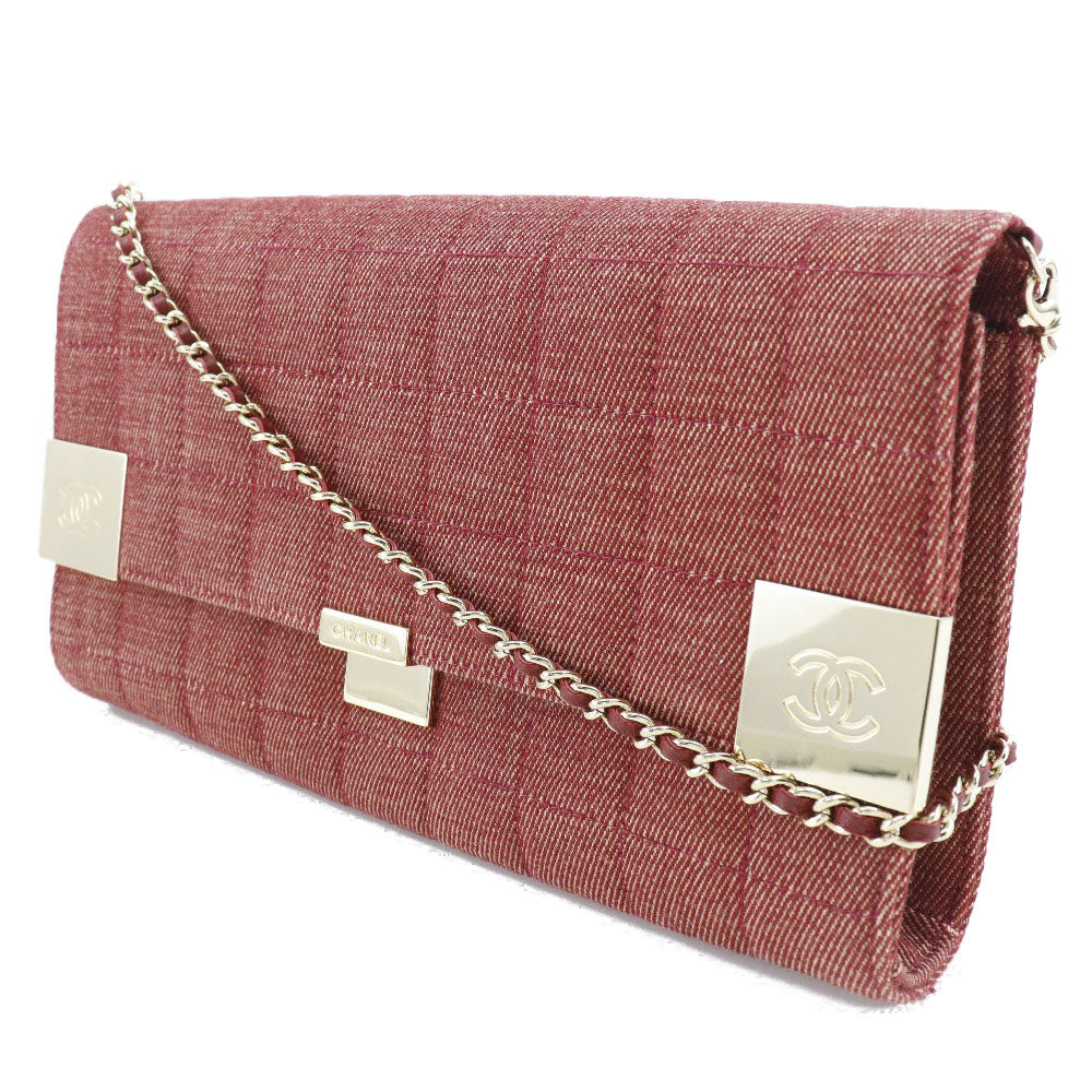 Chanel Cotton Canvas Chain Shoulder Bag