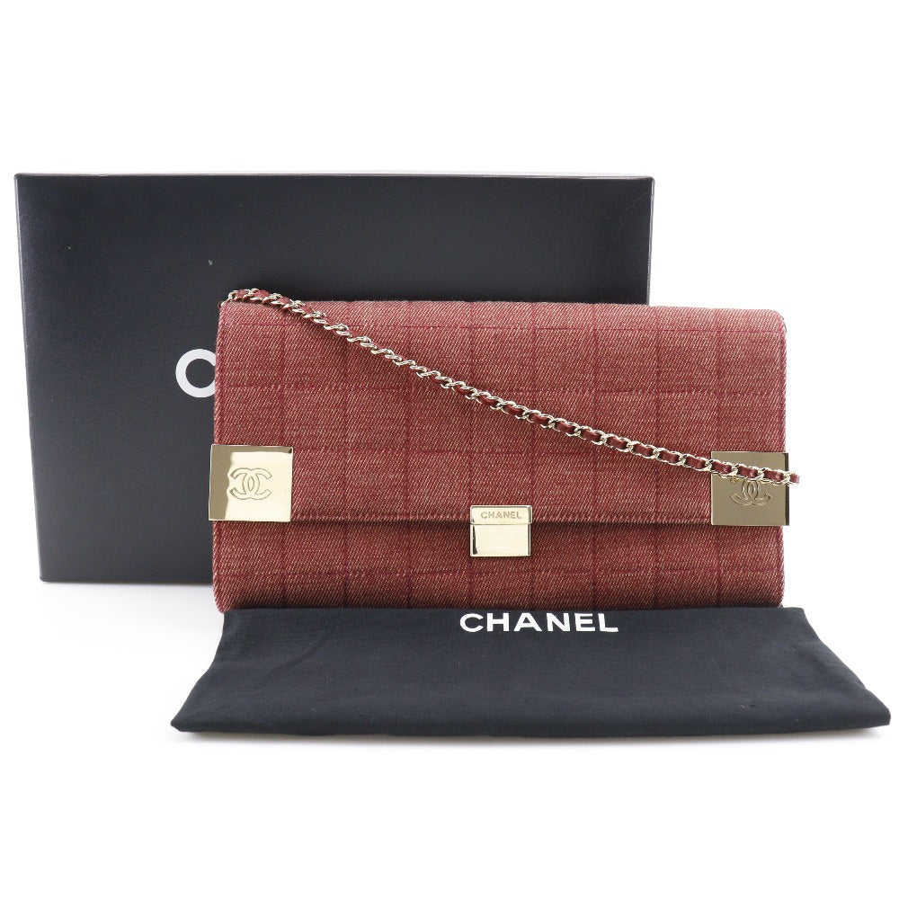 Chanel Cotton Canvas Chain Shoulder Bag