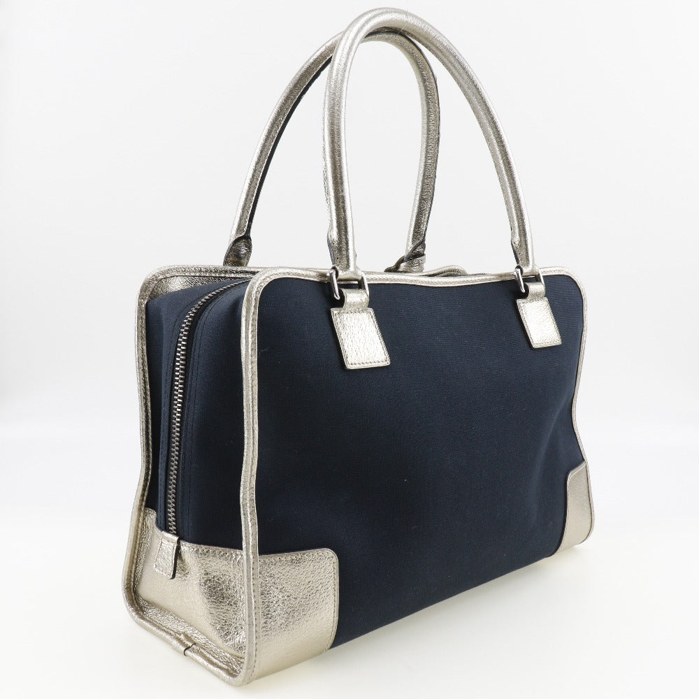 Loewe Amazona 36 Canvas Leather Handbag