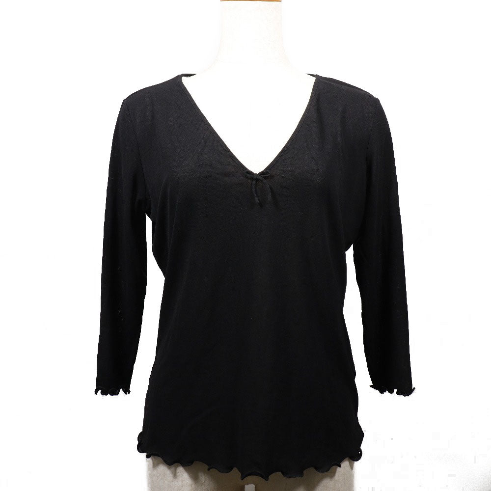 Gucci Cotton Ribbon Top Black Women