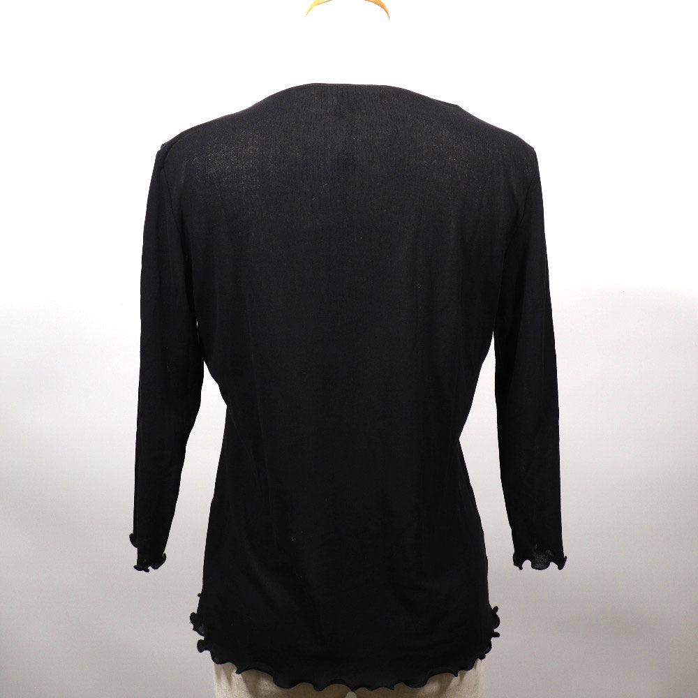 Gucci Cotton Ribbon Top Black Women