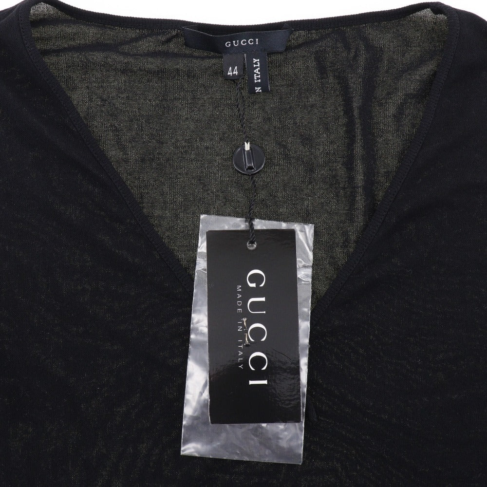 Gucci Cotton Ribbon Top Black Women