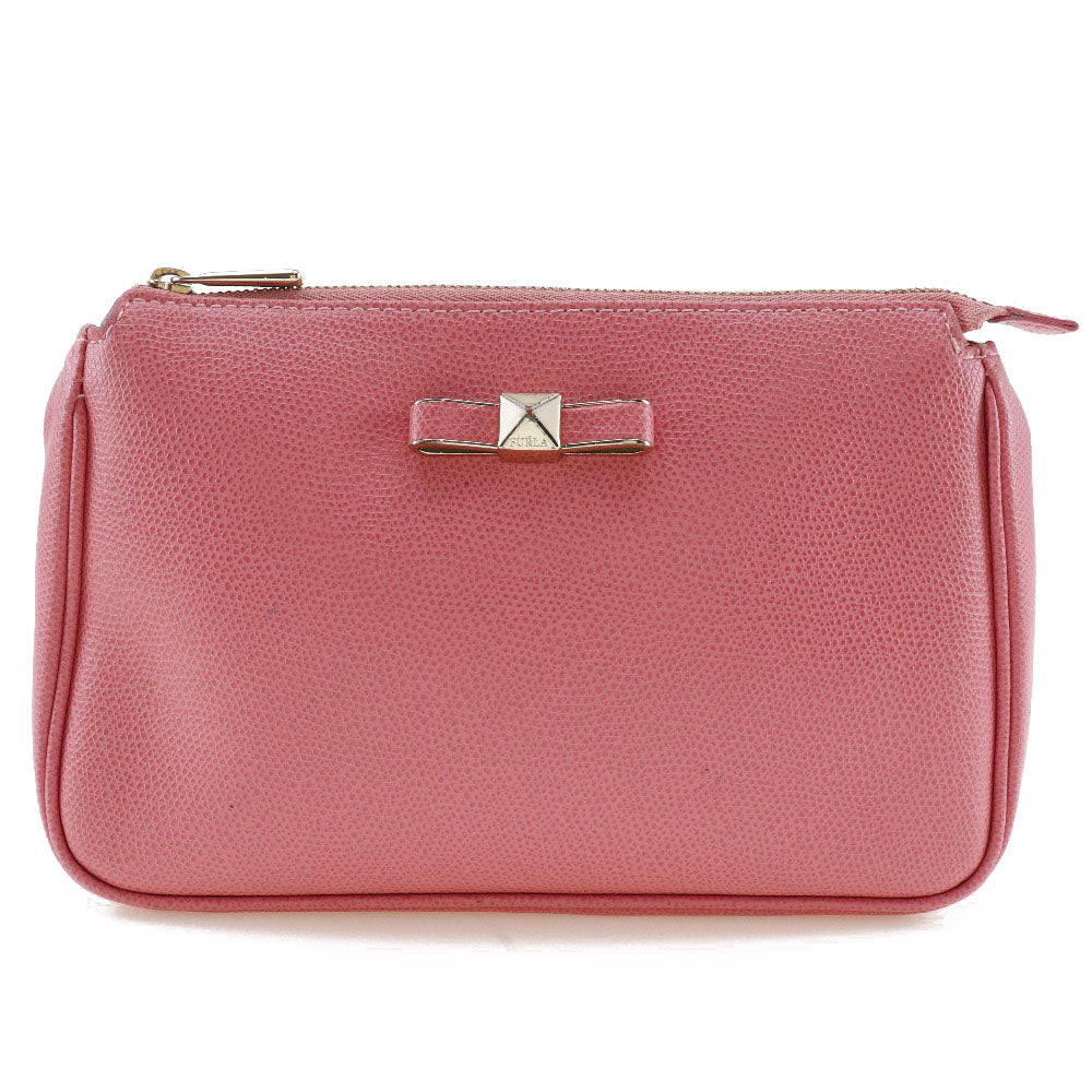 Furla Leather Pouch Pink