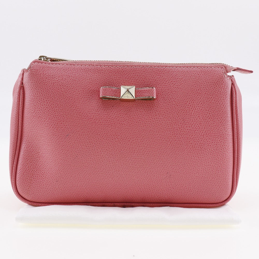 Furla Leather Pouch Pink