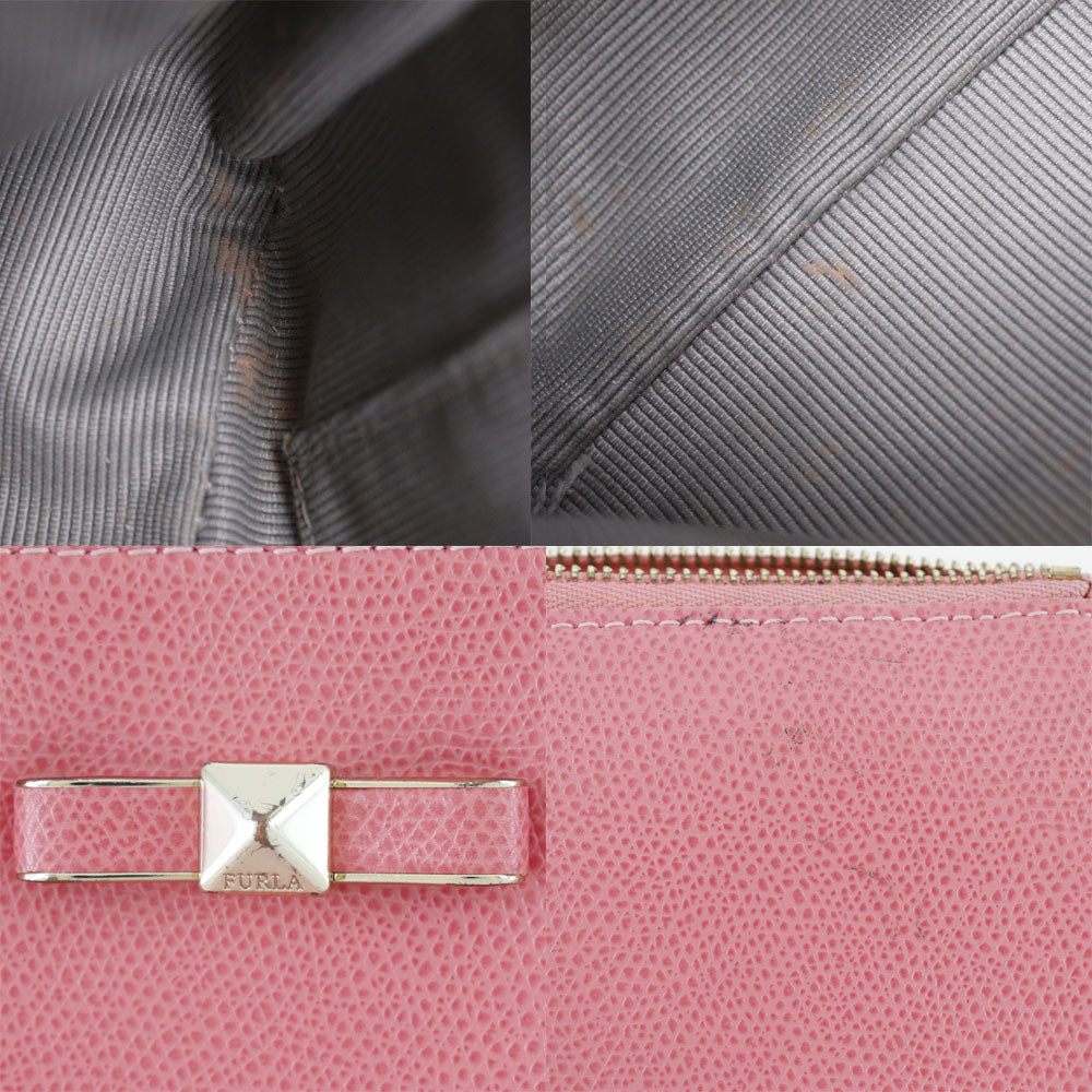 Furla Leather Pouch Pink