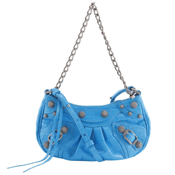 Balenciaga Le Cagole XS Embossed Leather 2way Shoulder Bag