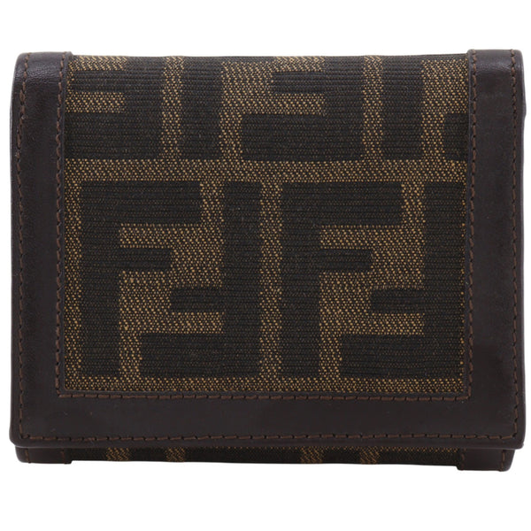 Fendi Zucca Nylon Canvas Trifold Wallet