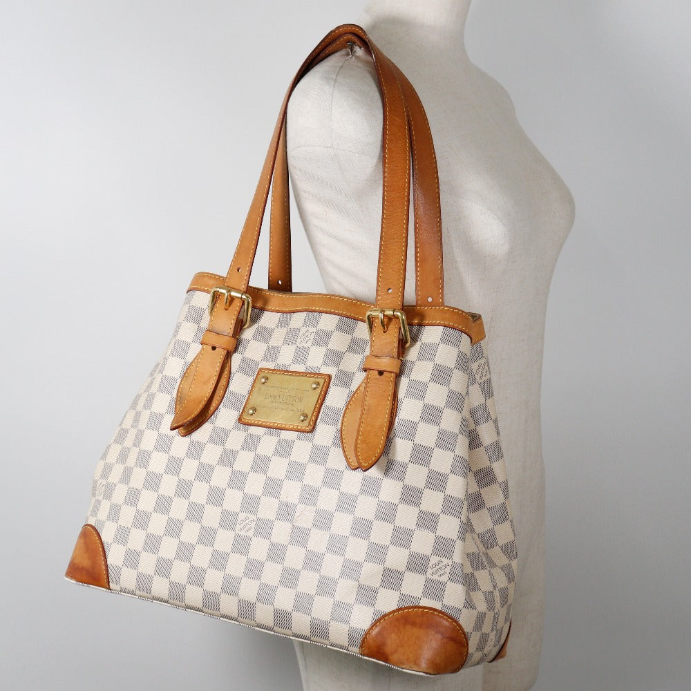 Louis Vuitton Damier Azur Hampstead MM Shoulder Bag