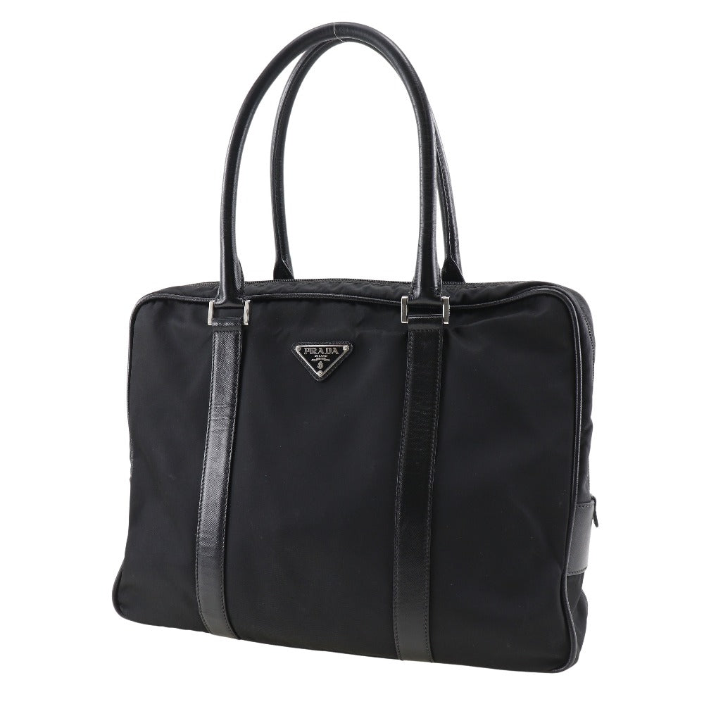 Prada Tessuto Briefcase Canvas Handbag in Good condition