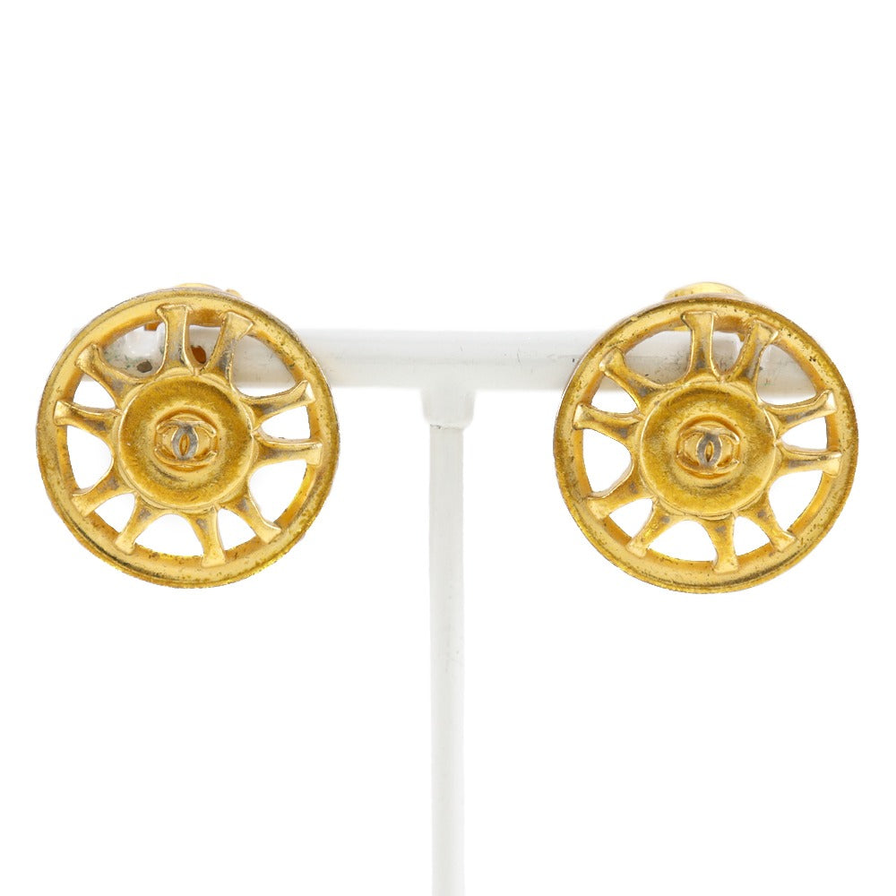 Chanel Gold Plated Earrings