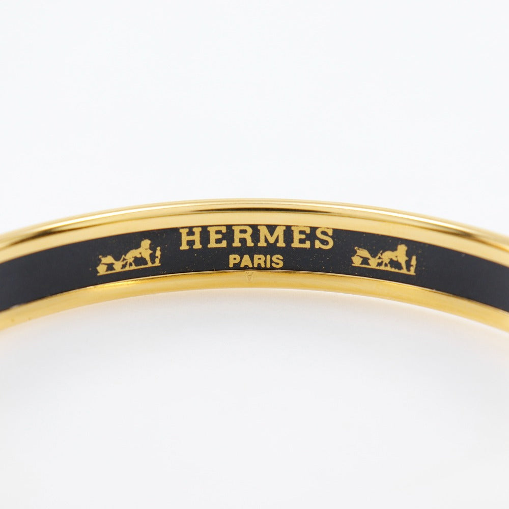 Hermes Enamel Gold Plated Bangle