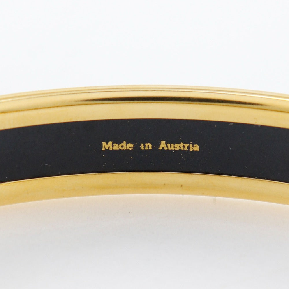 Hermes Enamel Gold Plated Bangle