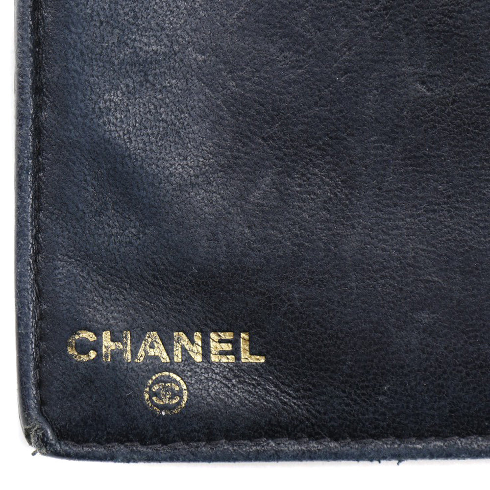 Chanel Caviar Skin Long Wallet Black