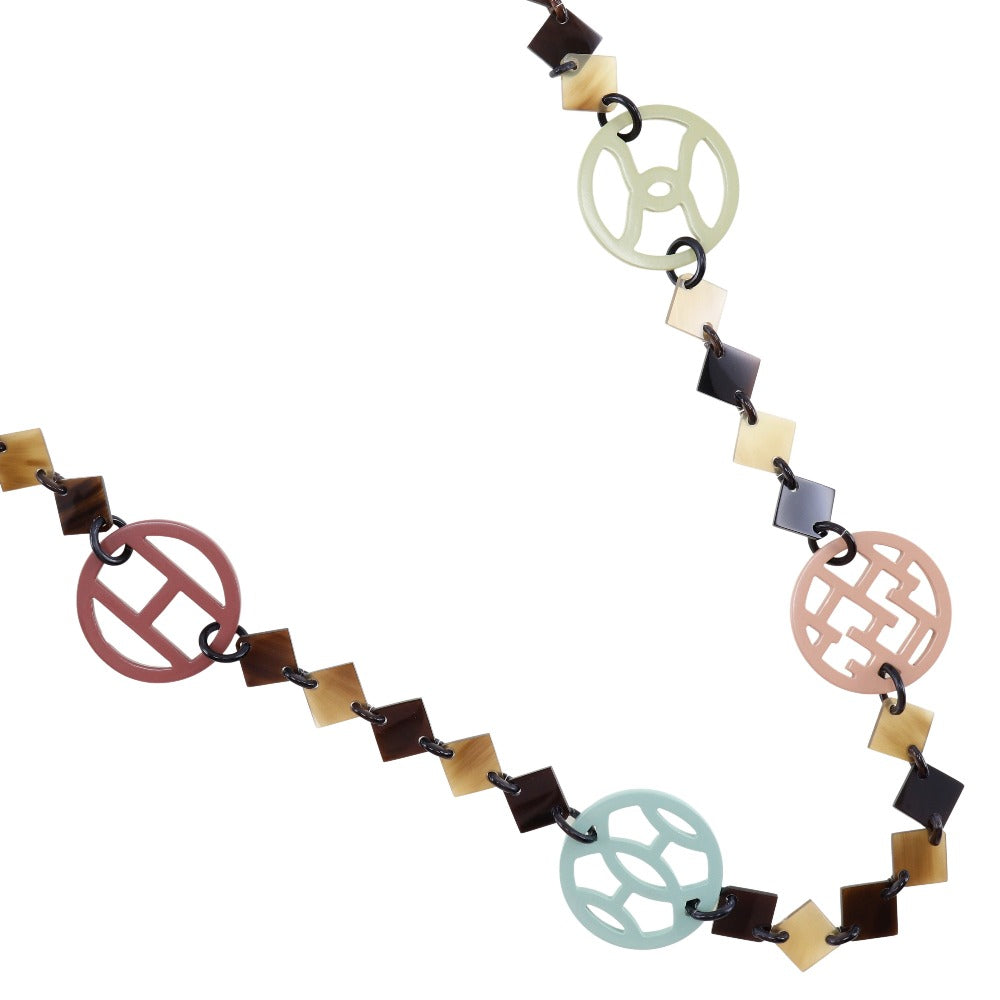 Hermes Diva Necklace Buffalo Horn