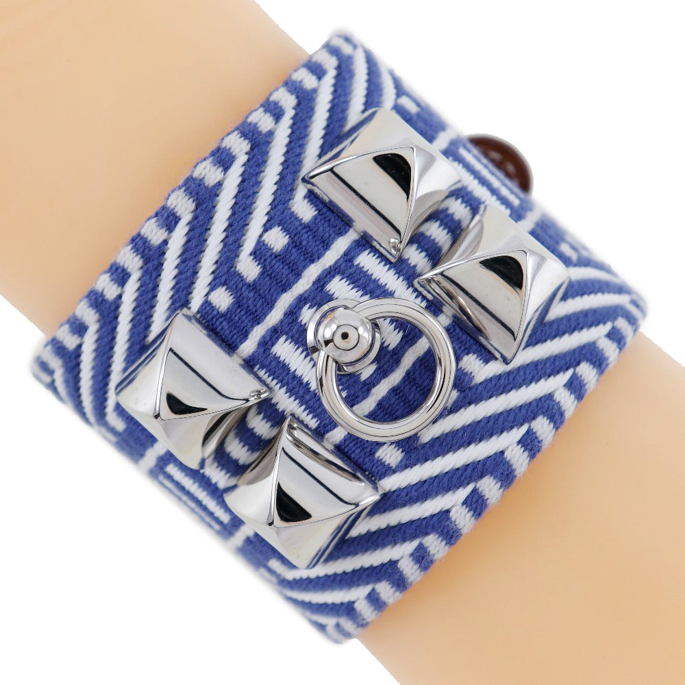 Hermes Canvas Barenia Rivale Caval Bracelet