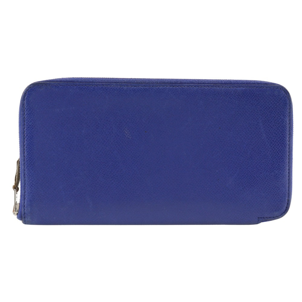 Hermes Azap Long Silk'in Wallet Blue