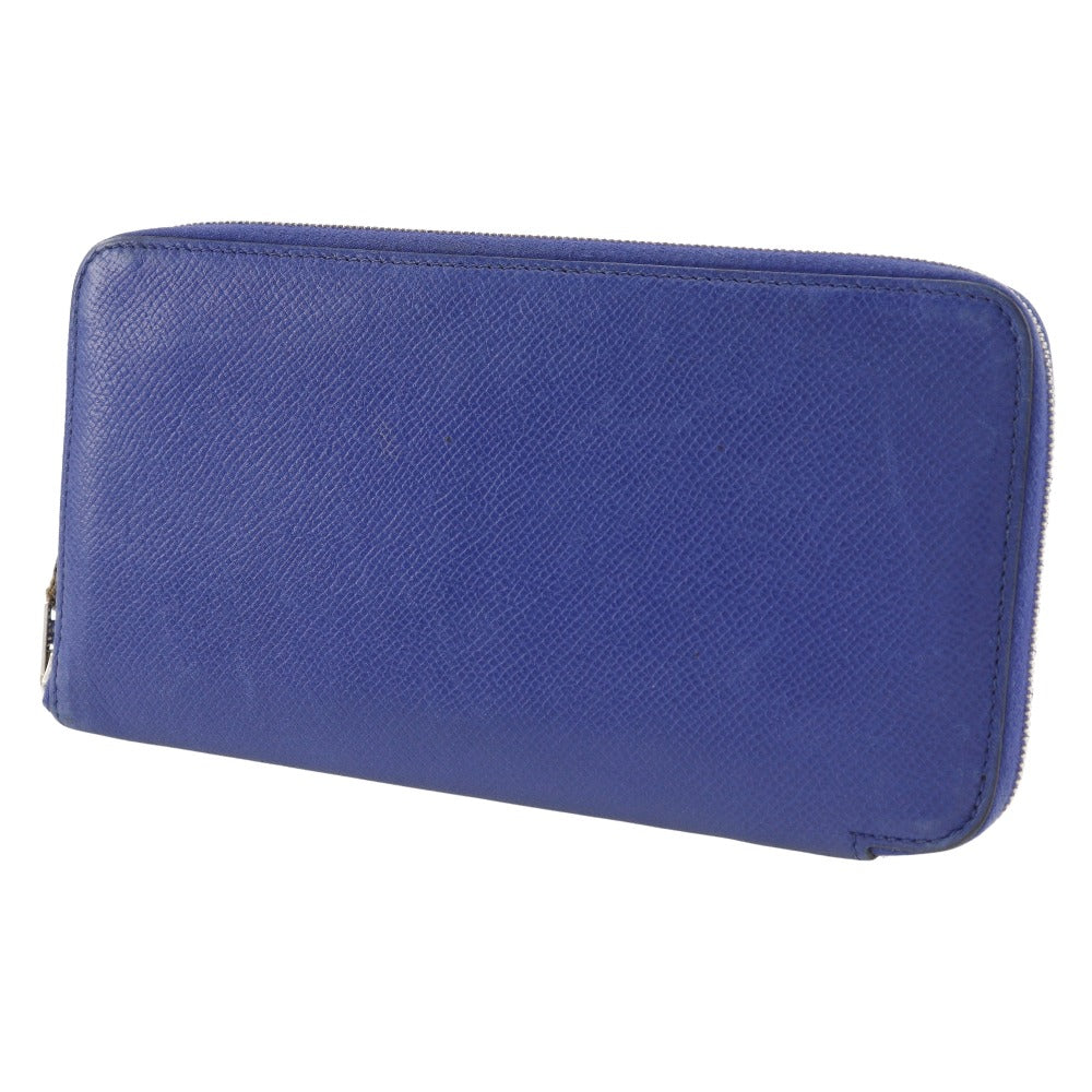 Hermes Azap Long Silk'in Wallet Blue