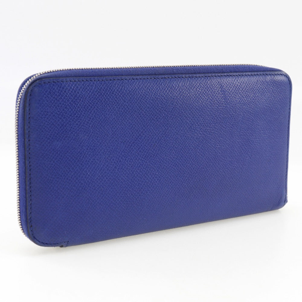 Hermes Azap Long Silk'in Wallet Blue