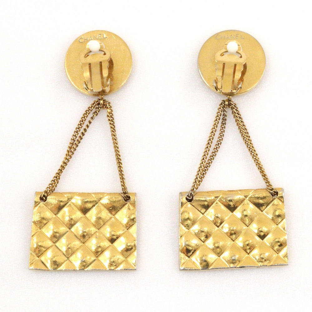 Chanel Gold Plated Earrings