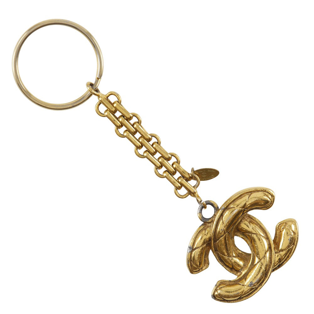 Chanel Gold Plated Keychain Charm