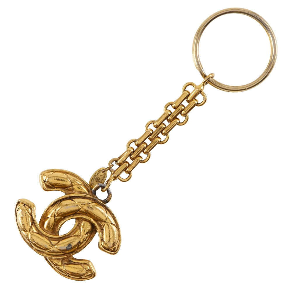 Chanel Gold Plated Keychain Charm