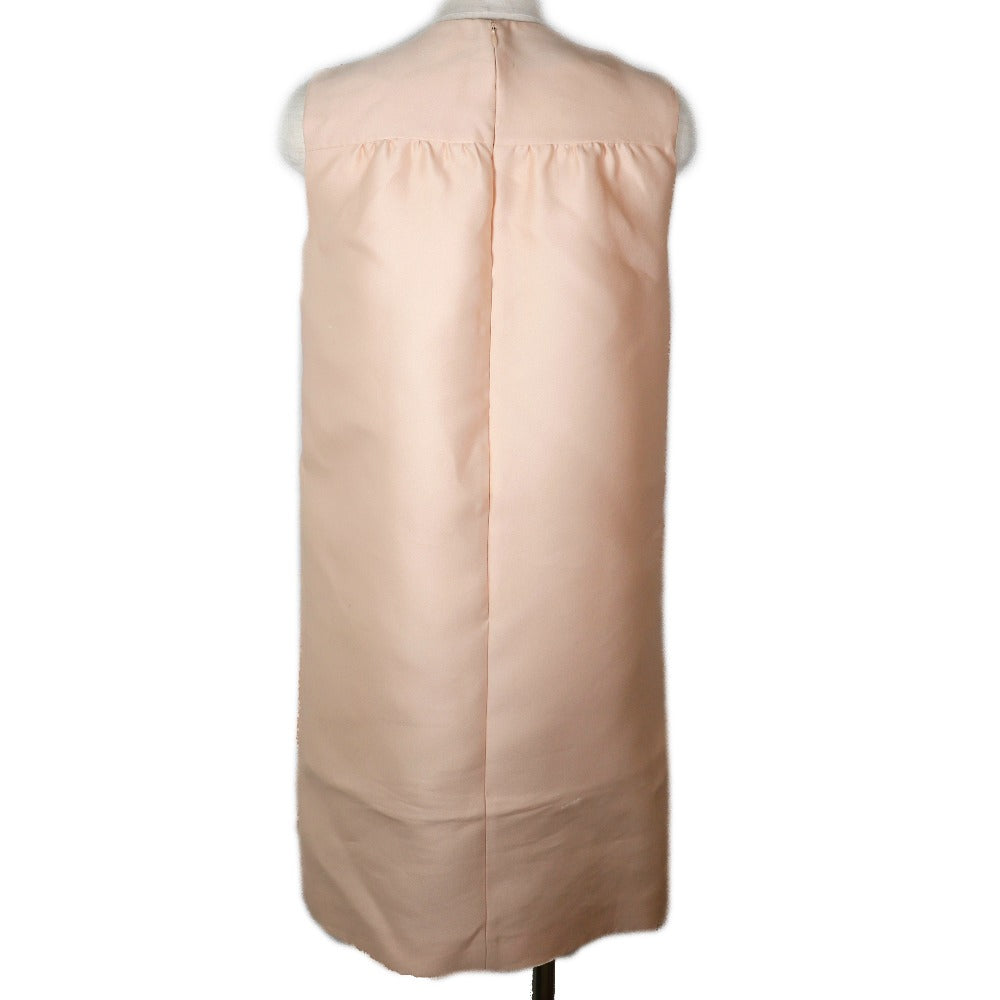 Prada Polyester Dress Pink Beige