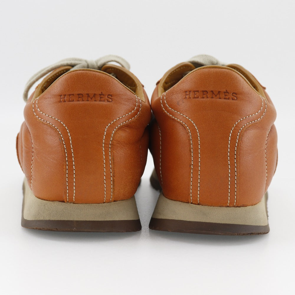 Hermes Quick Leather Sneakers Camel