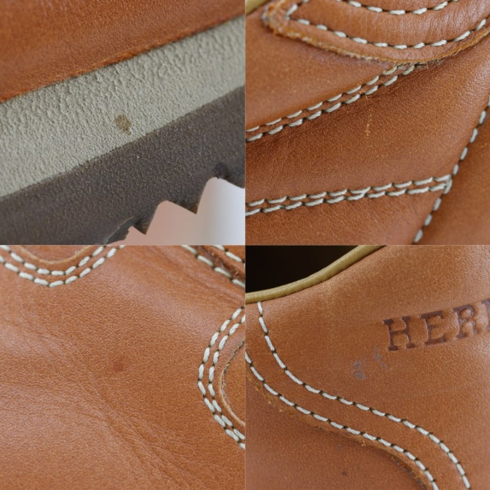 Hermes Quick Leather Sneakers Camel