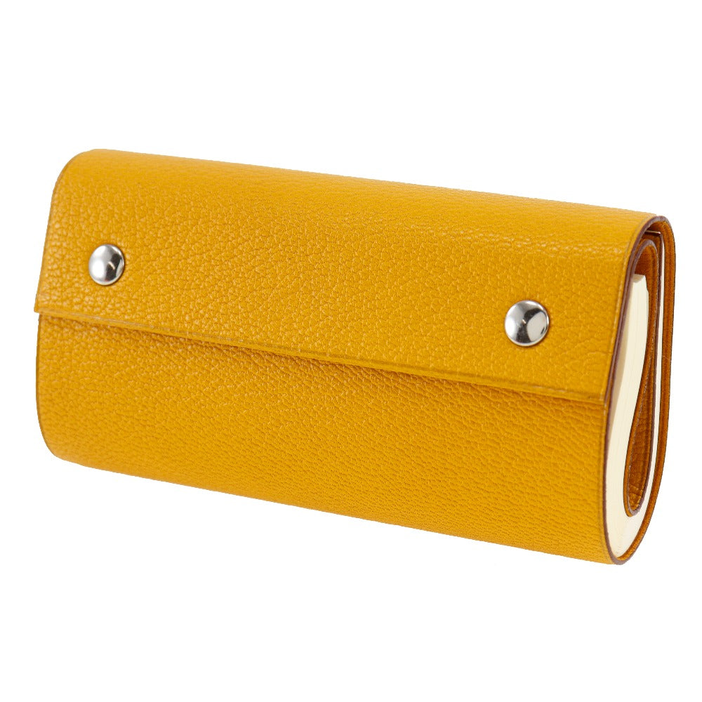 Hermes Chevre Notebook Cover Yellow