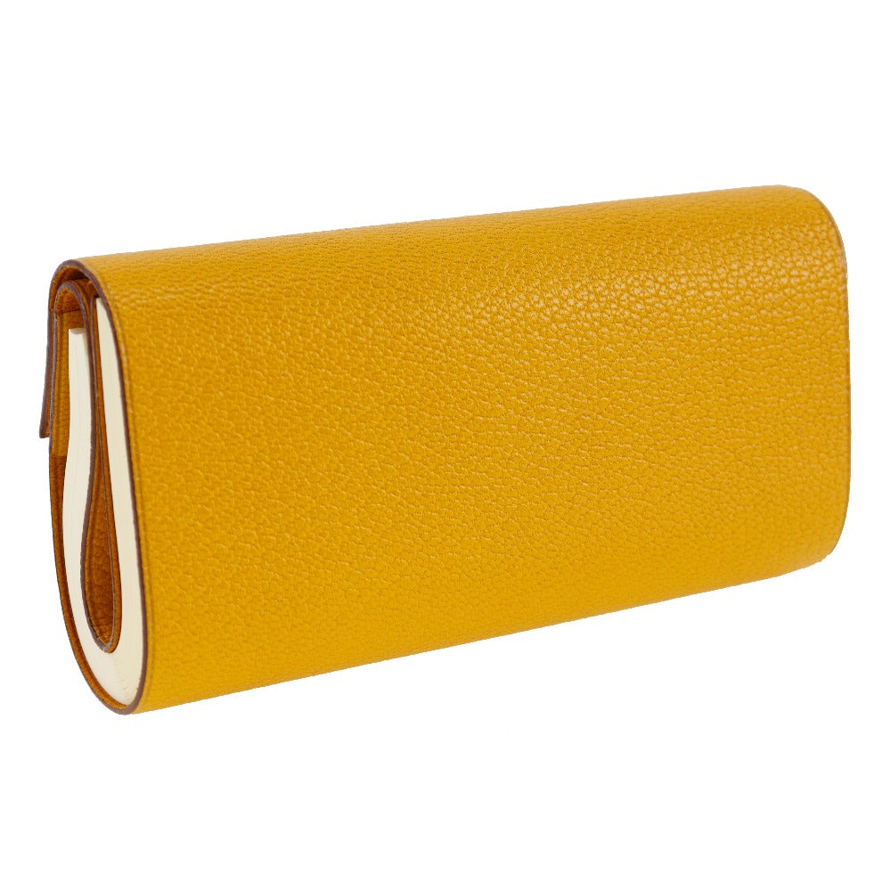 Hermes Chevre Notebook Cover Yellow