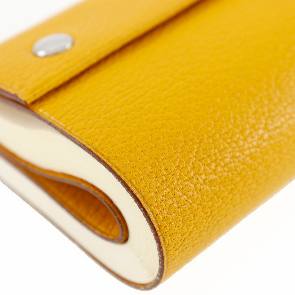 Hermes Chevre Notebook Cover Yellow