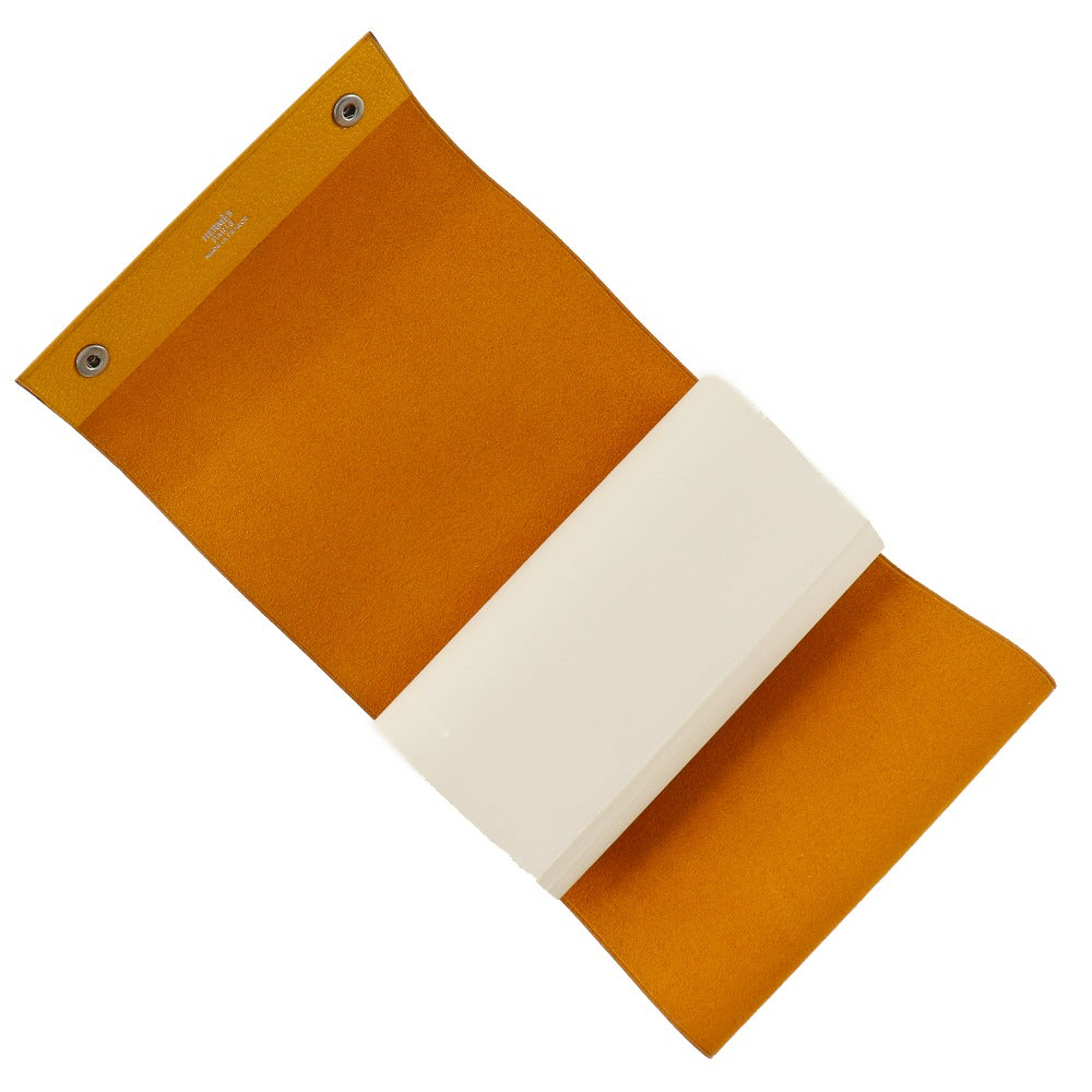 Hermes Chevre Notebook Cover Yellow