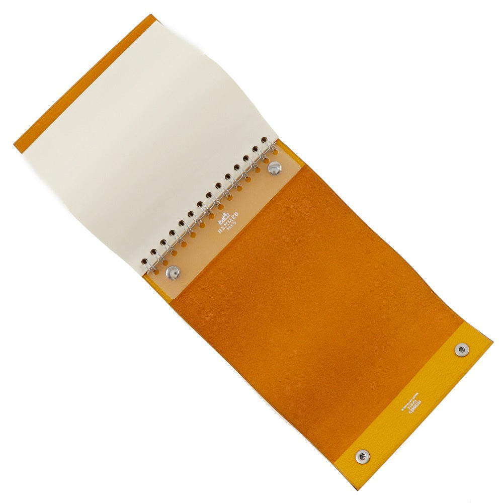 Hermes Chevre Notebook Cover Yellow