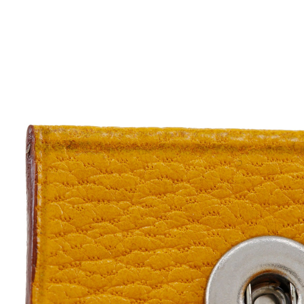 Hermes Chevre Notebook Cover Yellow