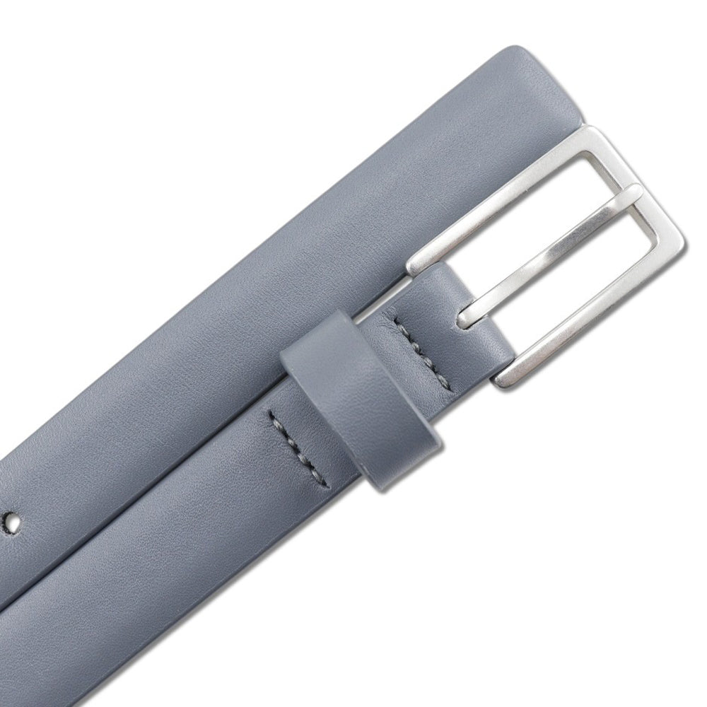 Bottega Veneta Leather Belt Blue Gray Men