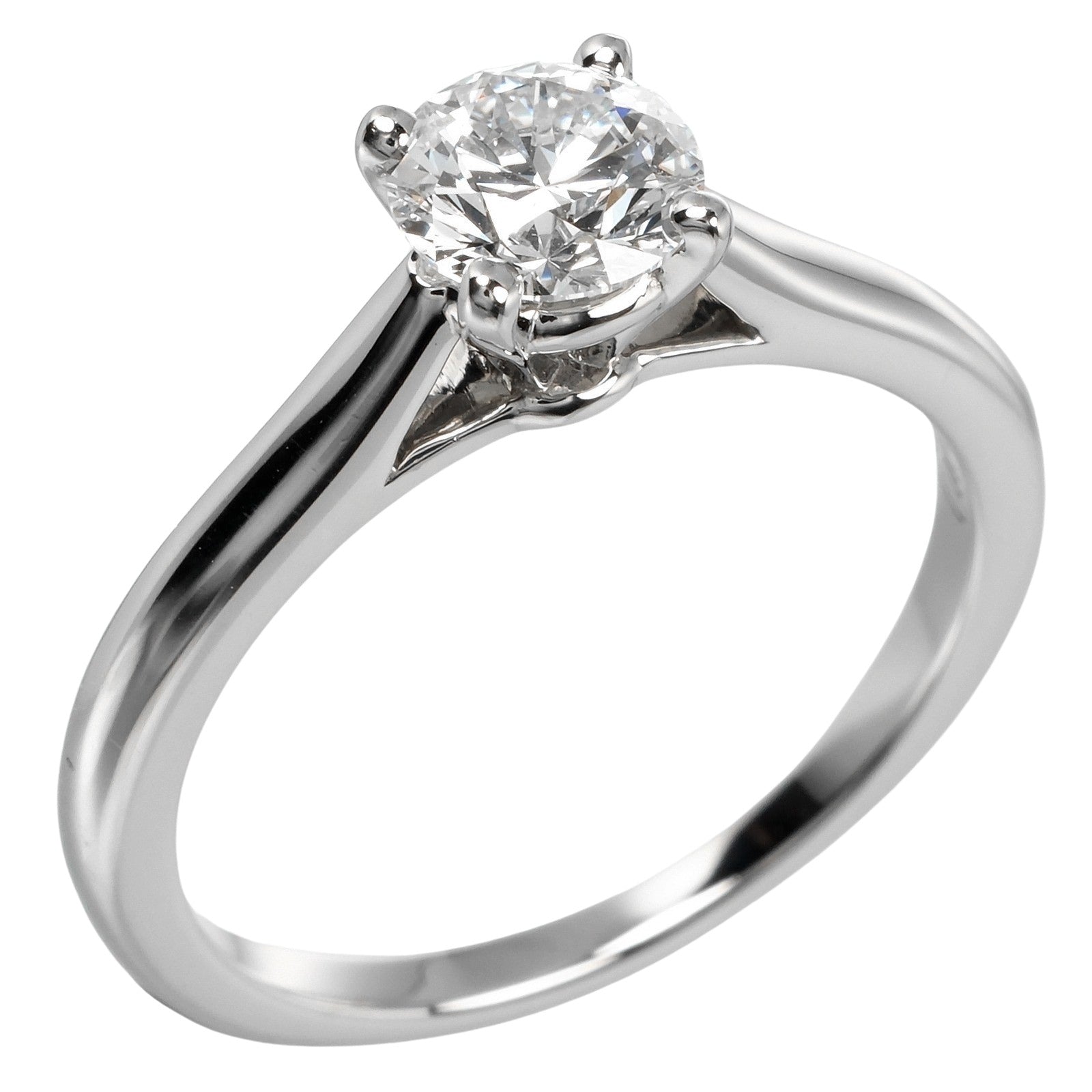 Cartier 1895 Solitaire Ring Pt950 Diamond